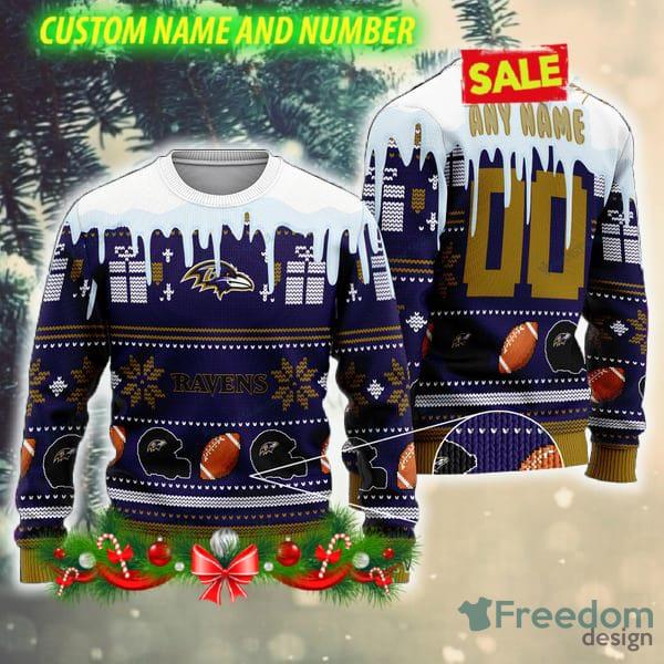 NFL Baltimore Ravens Christmas AOP Tradition Ugly Sweater For Winter -  YesItCustom