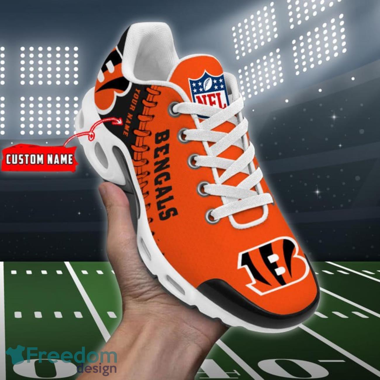 NFL Cincinnati Bengals Air Cushion Sports Shoes Custom Name Product Photo 1