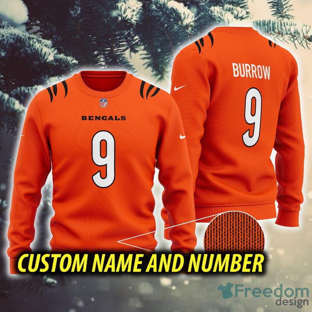 Bengals Nfl Custom Name Number Ugly Christmas Sweater - Shibtee Clothing