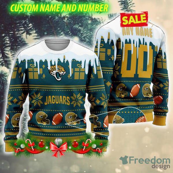 Jacksonville Jaguars Christmas Santa Claus Ugly Christmas Sweater -  Freedomdesign