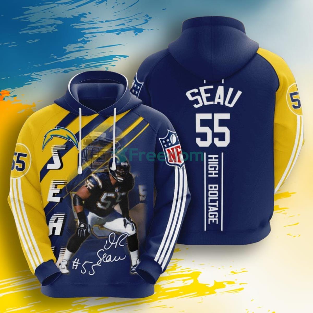 Los Angeles Chargers Youth Stadium Full-Zip Hoodie - Powder Blue