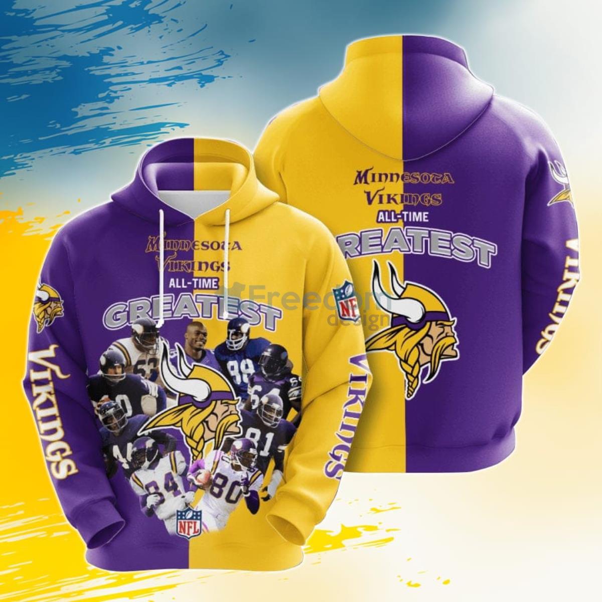 New Design NFL Football Minnesota Vikings 3D Hoodie Sweatshirt Custom – 4  Fan Shop