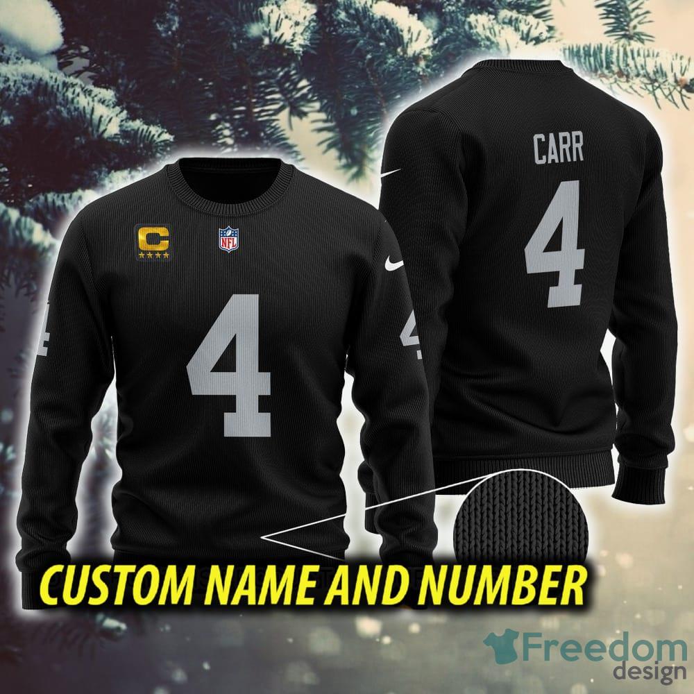 Las Vegas Raiders Nfl Custom Name Number Ugly Christmas Sweater - Shibtee  Clothing