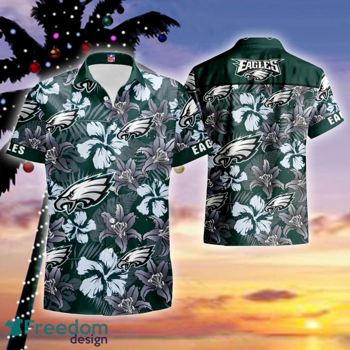 Philadelphia Eagles NFL Logo Combo Hawaiian Shirt And Short Summer For Men  Women - Freedomdesign