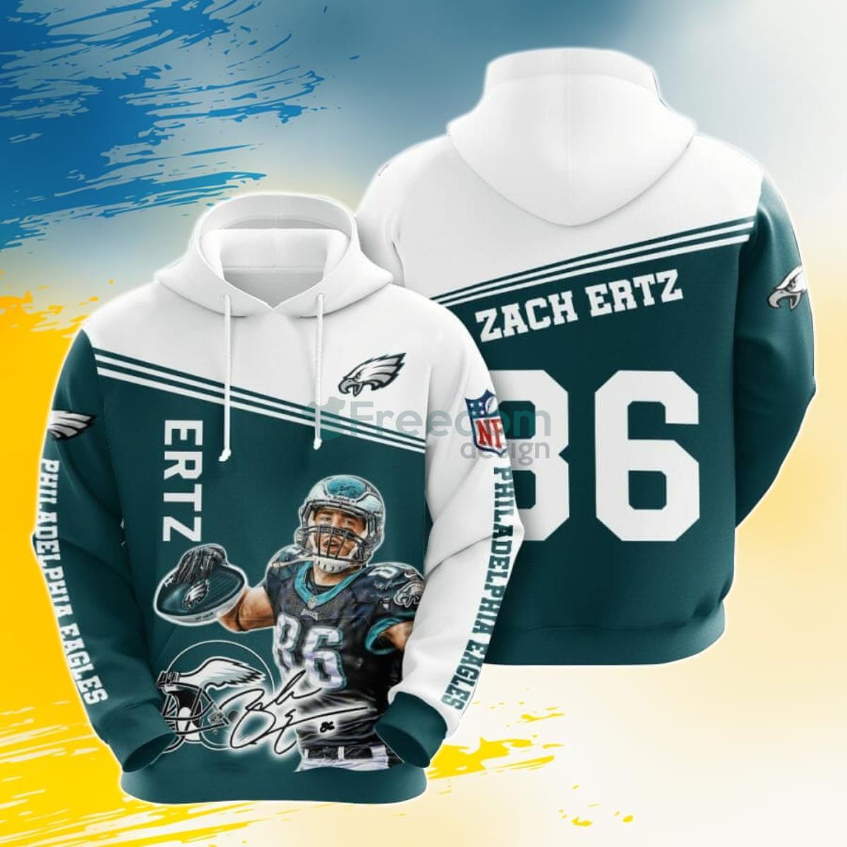 Philadelphia Eagles Hoodie 3D Custom Name Black Green Philadelphia