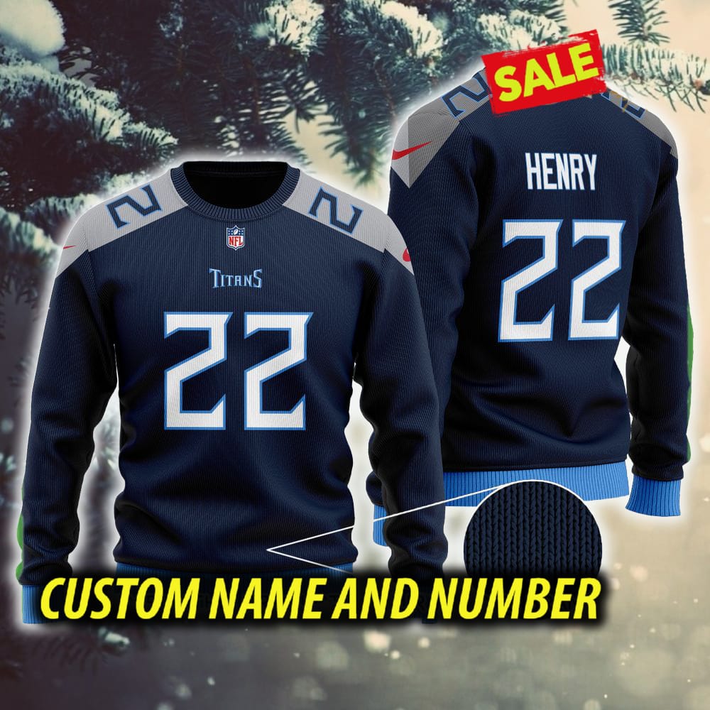 Tennessee Titans NFL American Football Team Cardigan Style Ugly