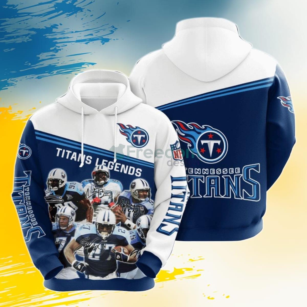 NFL Tennessee Titans Legends 3D Pullover Hoodie For Fans Product Photo 1