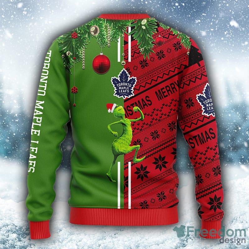 NHL Toronto Maple Leafs The Grinch Ugly Christmas Sweater