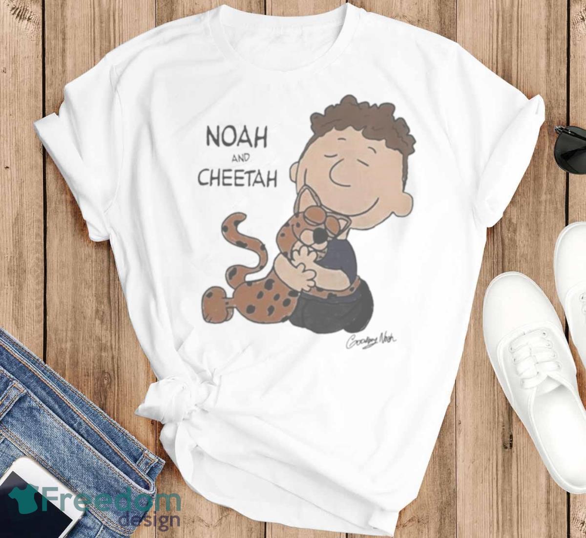 Noah And Cheetah Friendship T Shirt - T-SHIRT FLAT