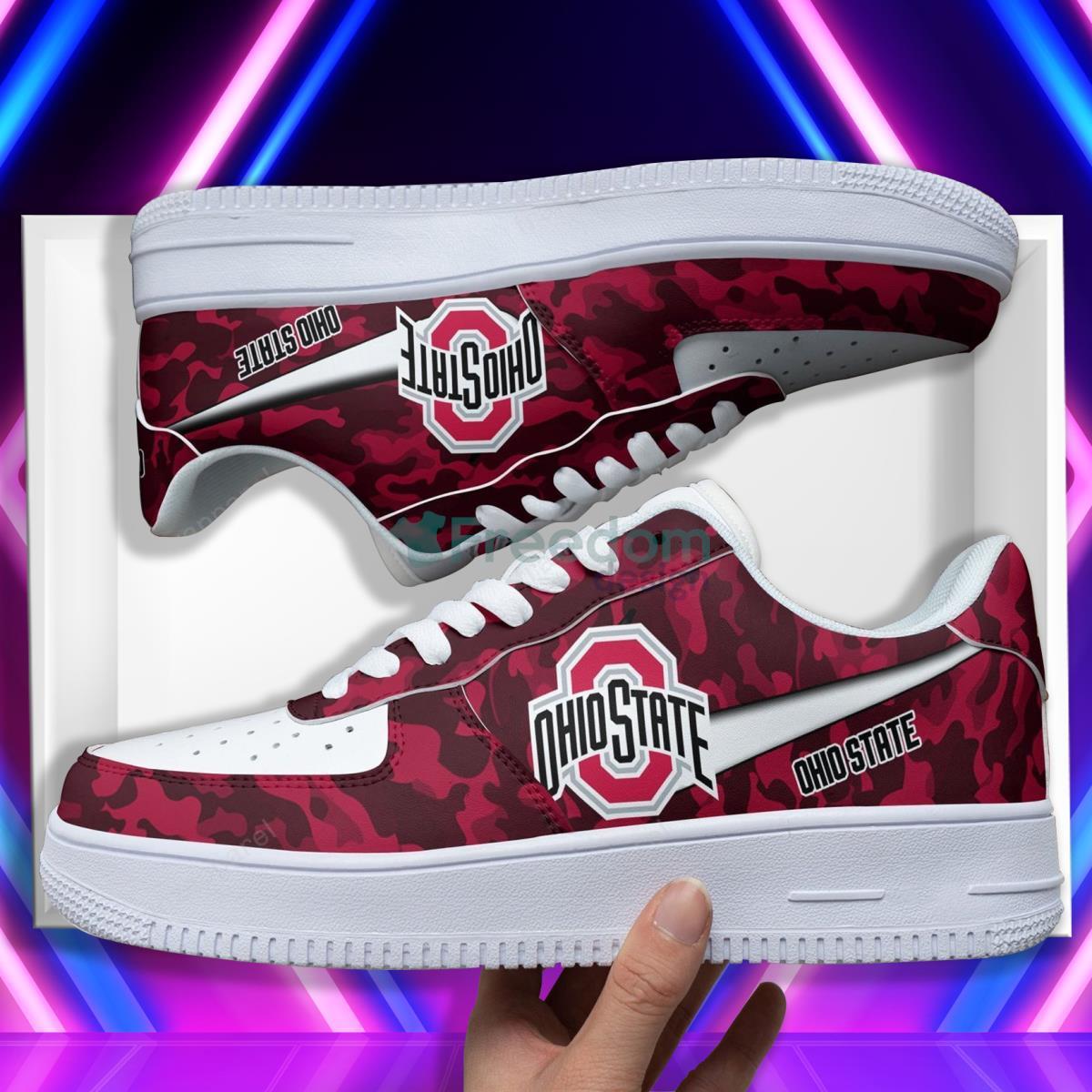 Ohio State Buckeyes Football Team Style Design Air Force Shoes Product Photo 1