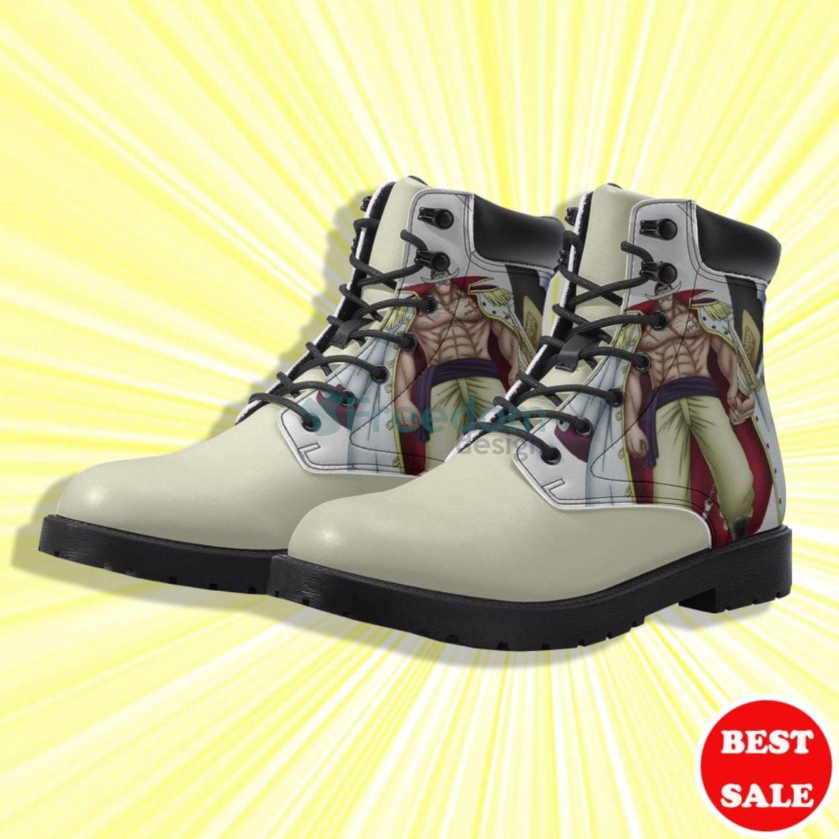 One Piece Edward NewGate Anime Leather Boots Product Photo 2