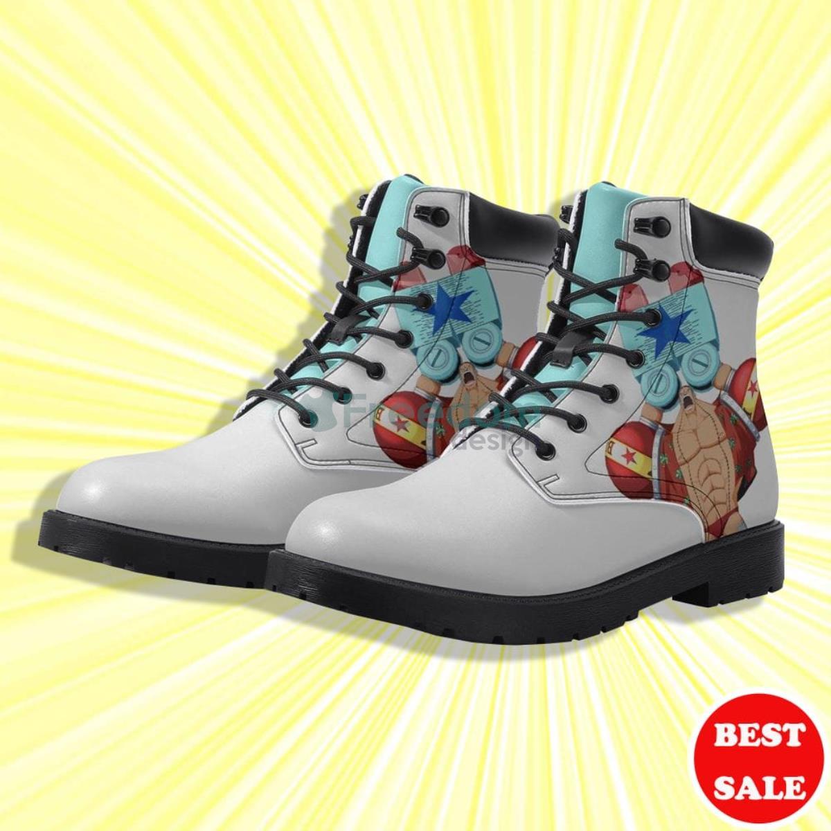 One Piece Franky Anime Leather Boots Product Photo 2