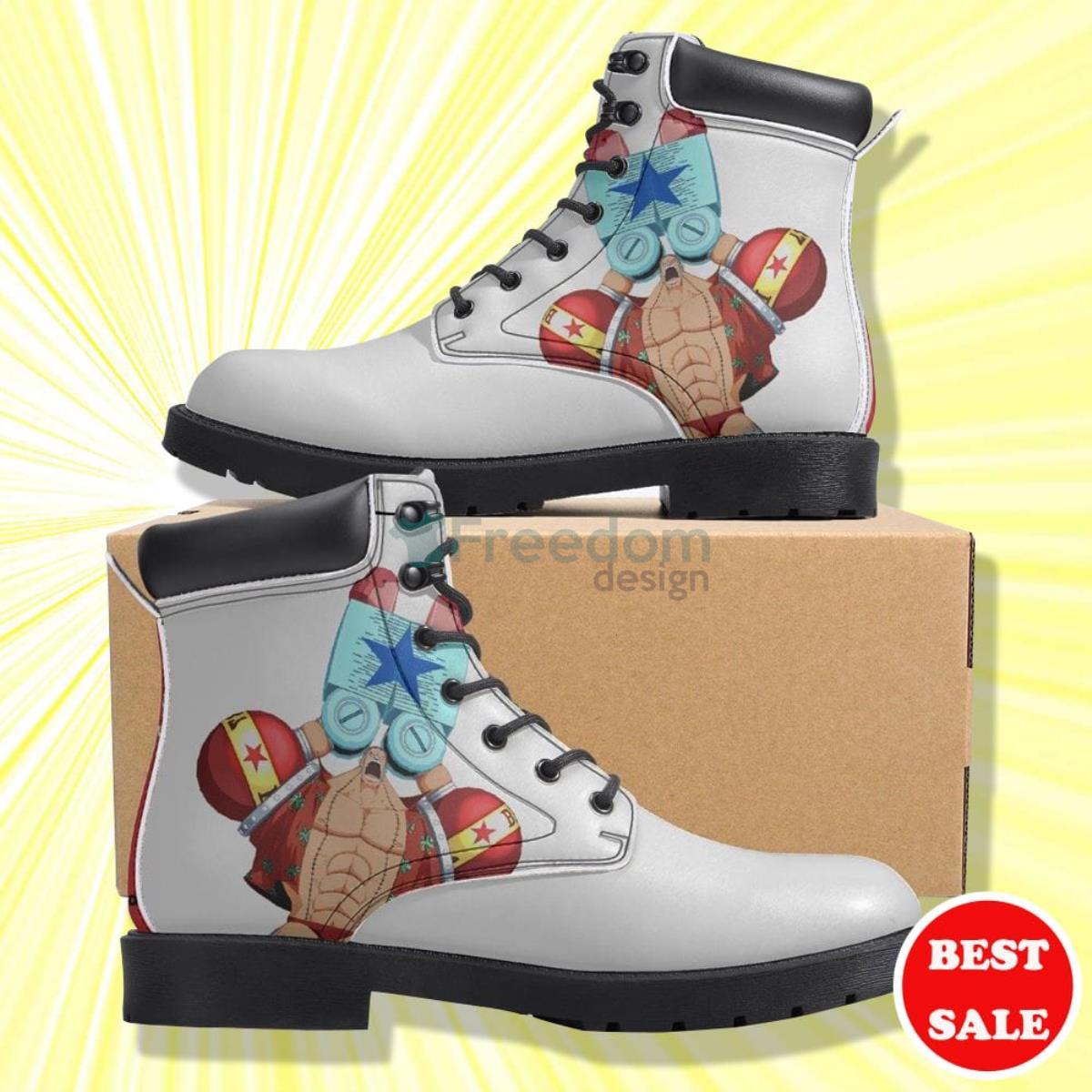 One Piece Franky Anime Leather Boots Product Photo 1