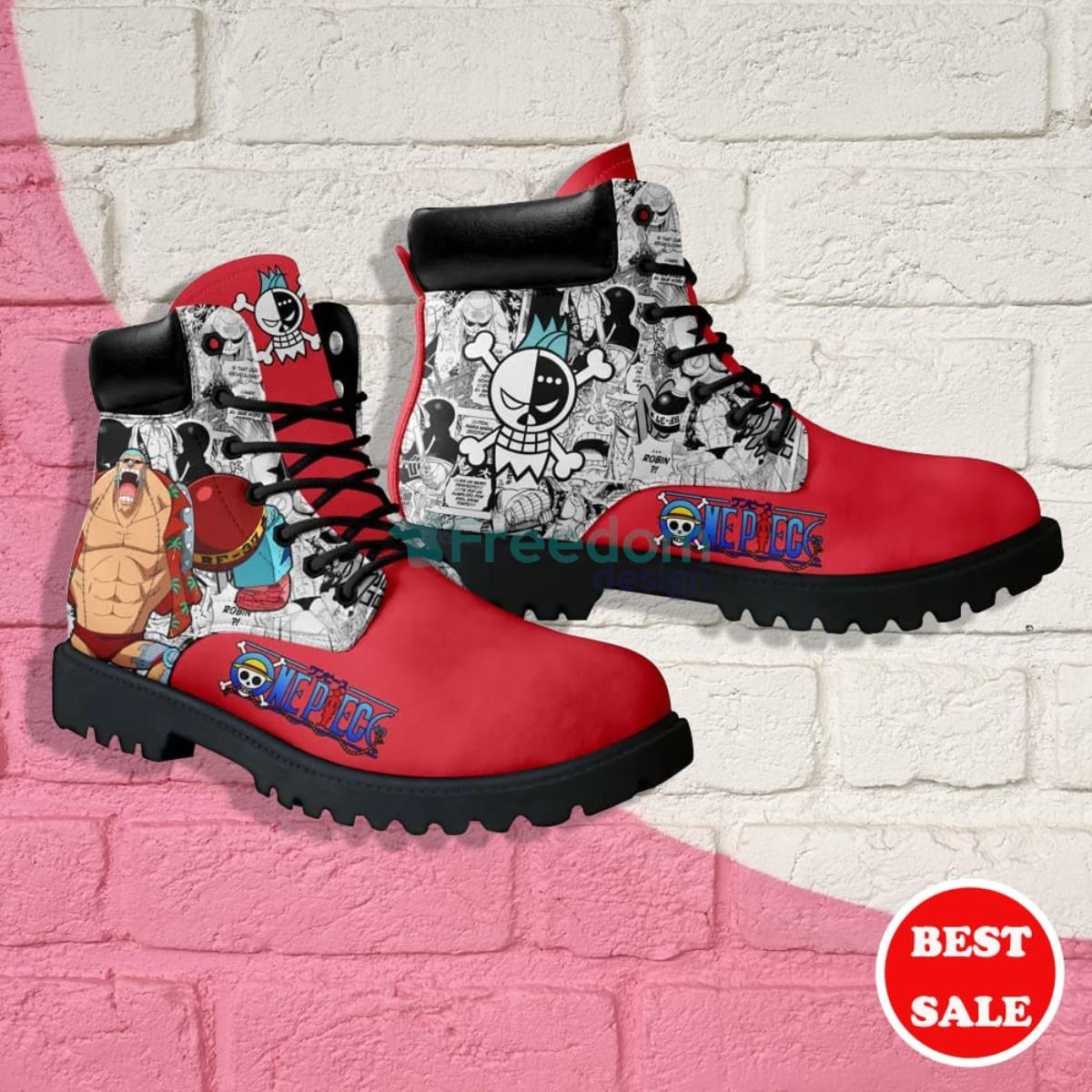 One Piece Franky Manga Anime Leather Boots Product Photo 2