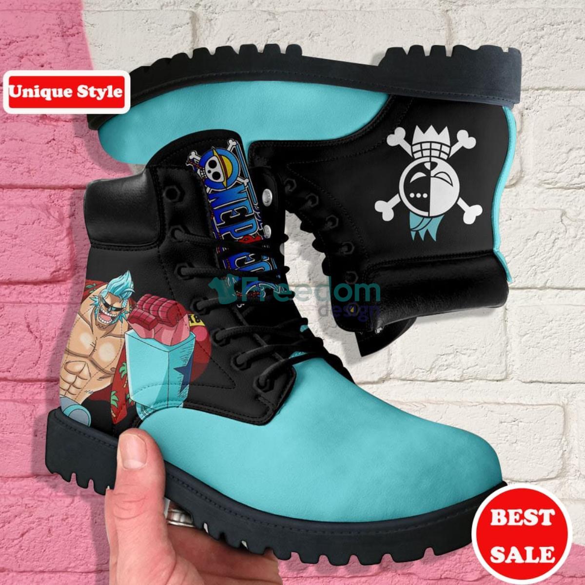 One Piece Franky Simple Style Leather Boots Product Photo 1