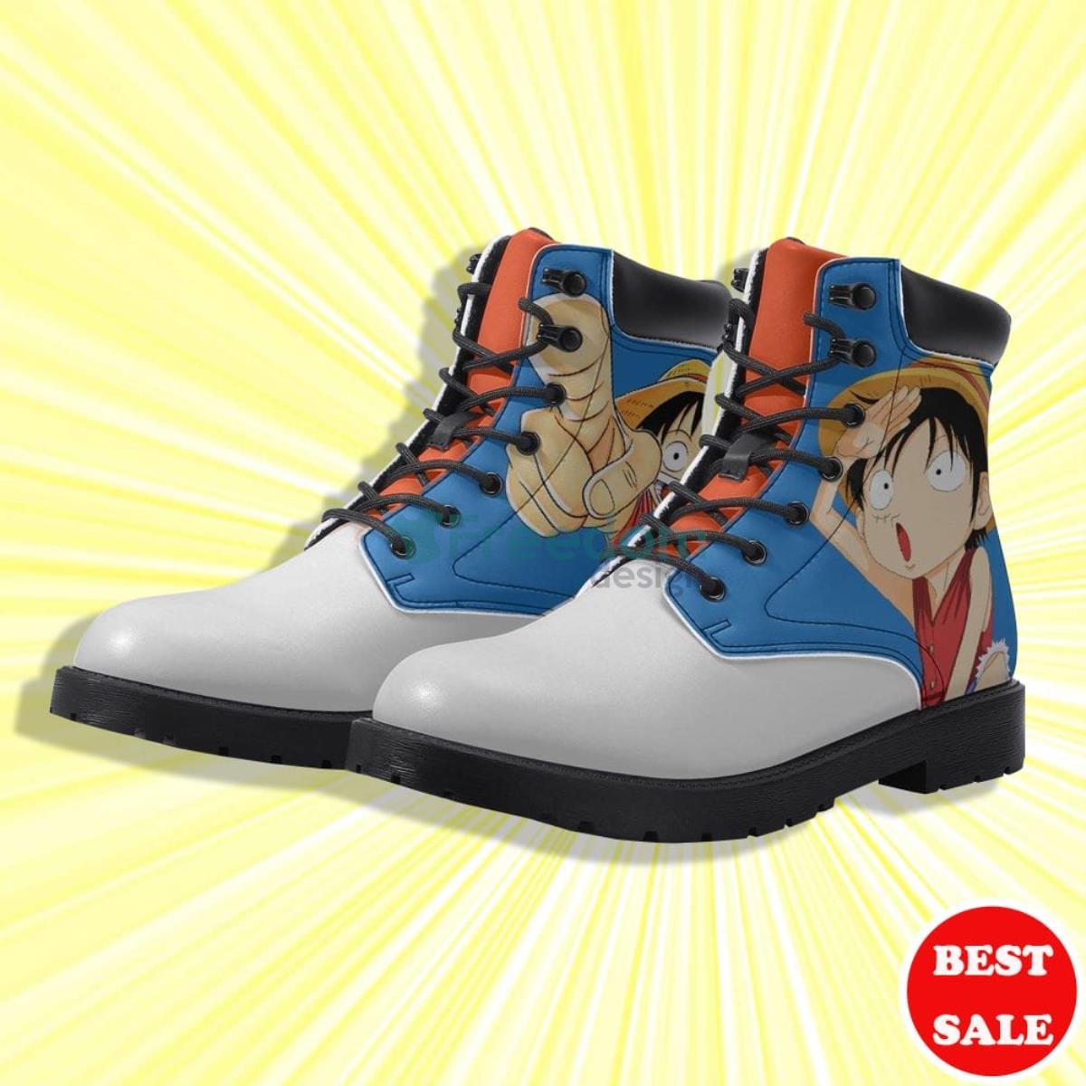 One Piece Luffy Anime Leather Boots Product Photo 2