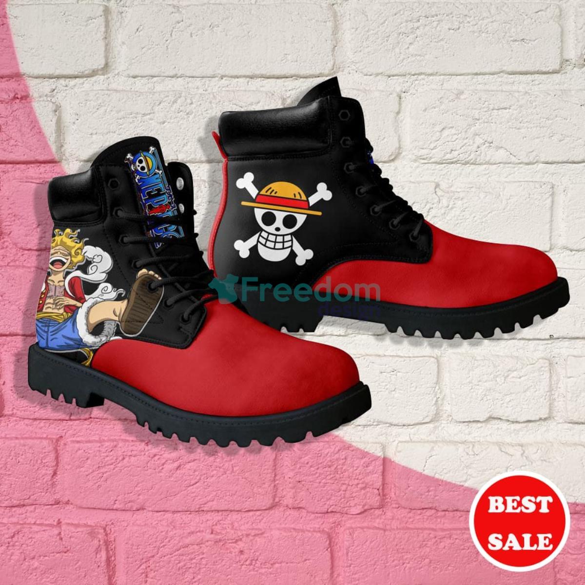 One Piece Luffy Gear 5 Simple Style Leather Boots Product Photo 2