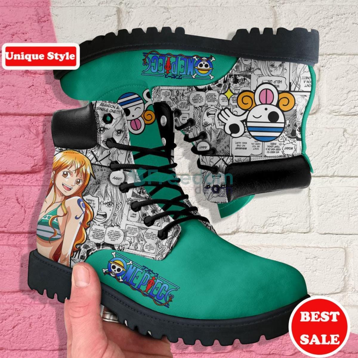 One Piece Nami Manga Anime Leather Boots Product Photo 1