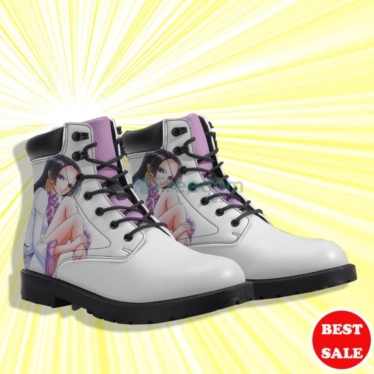 One Piece Nico Robin Anime Leather Boots Product Photo 2