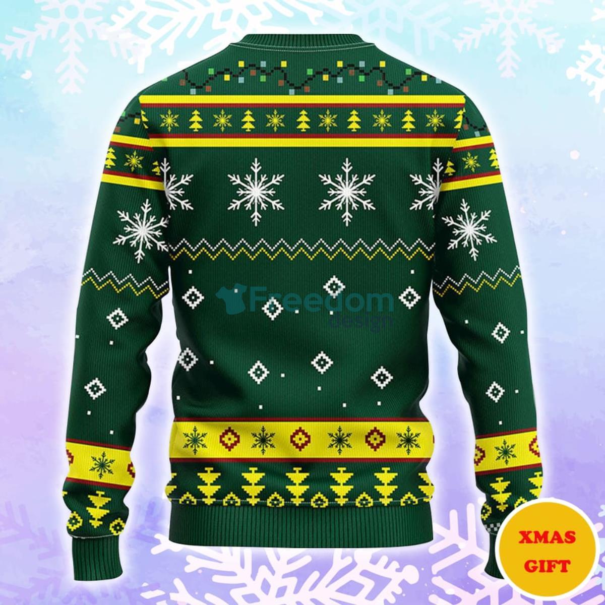 Oregon Ducks Funny Grinch Christmas AOP Sweater Product Photo 2