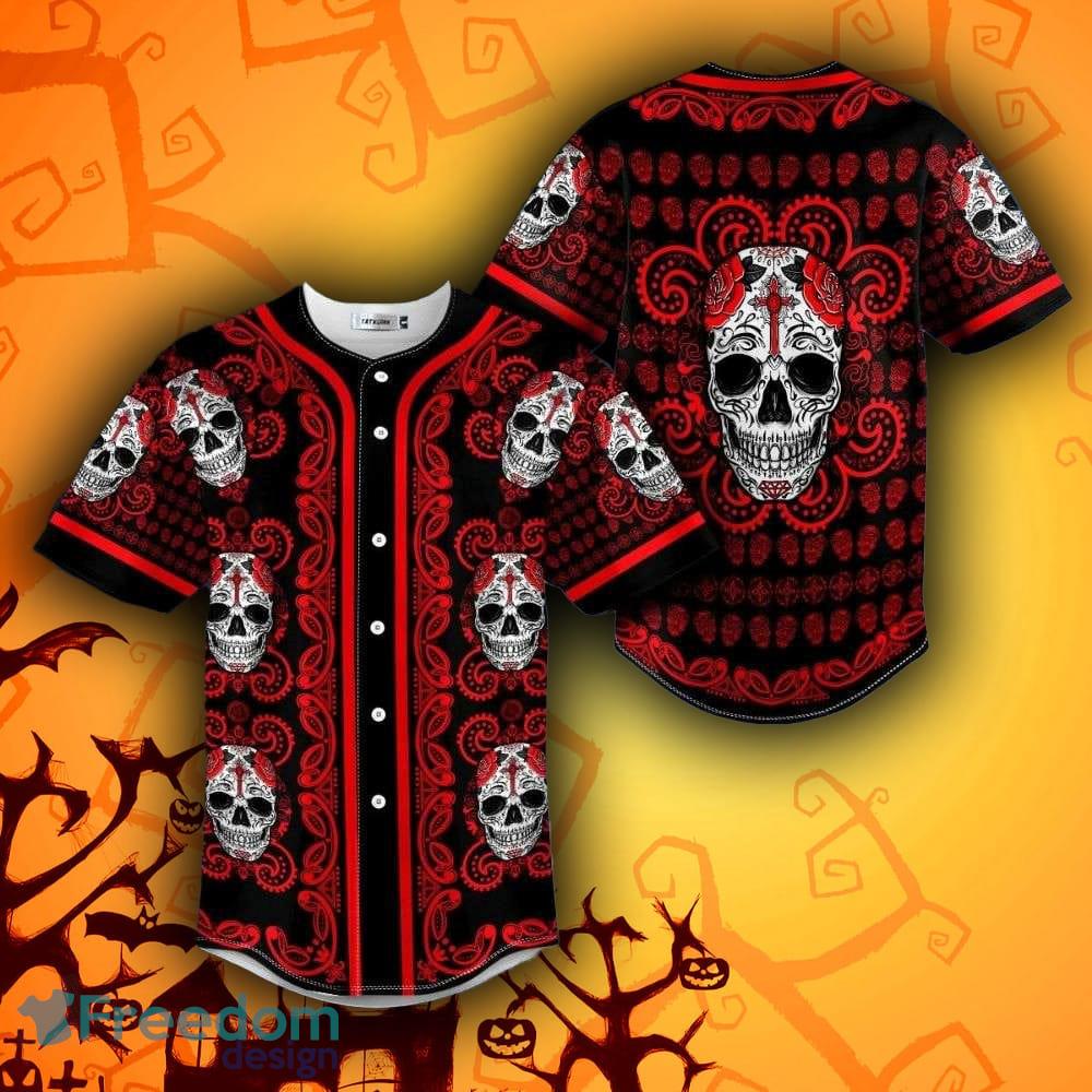 American Flag Punisher Skull Baseball Jersey For Men And Women Gift  Halloween - Freedomdesign