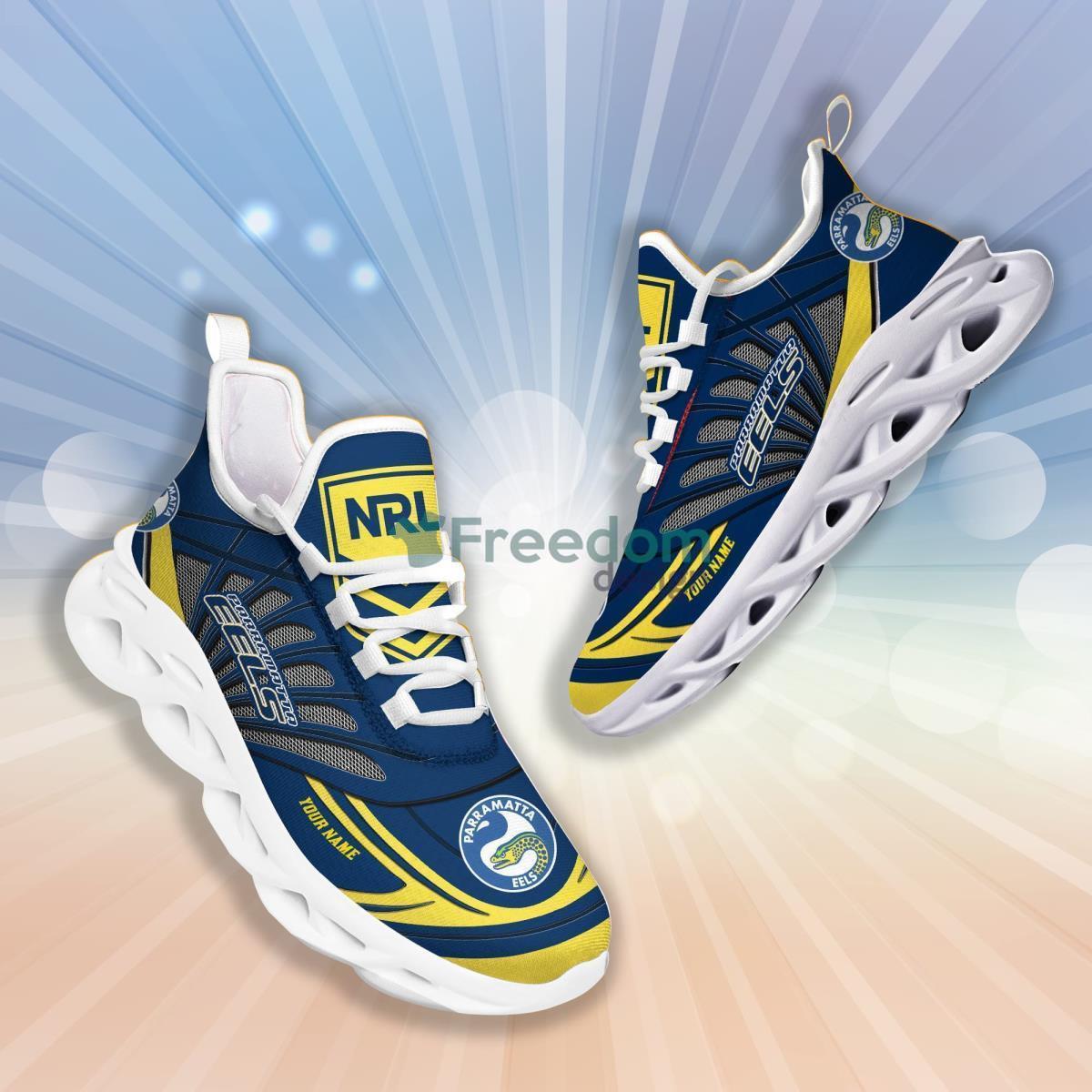Parramatta Eels Custom Name Clunky Max Soul Shoes For Men and Women
