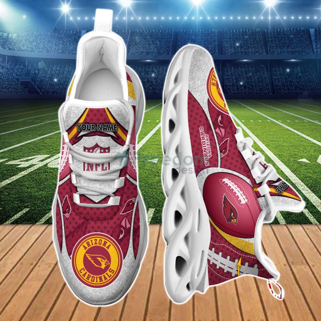 Personalized Arizona Cardinals NFL Clunky Max Soul Shoes with