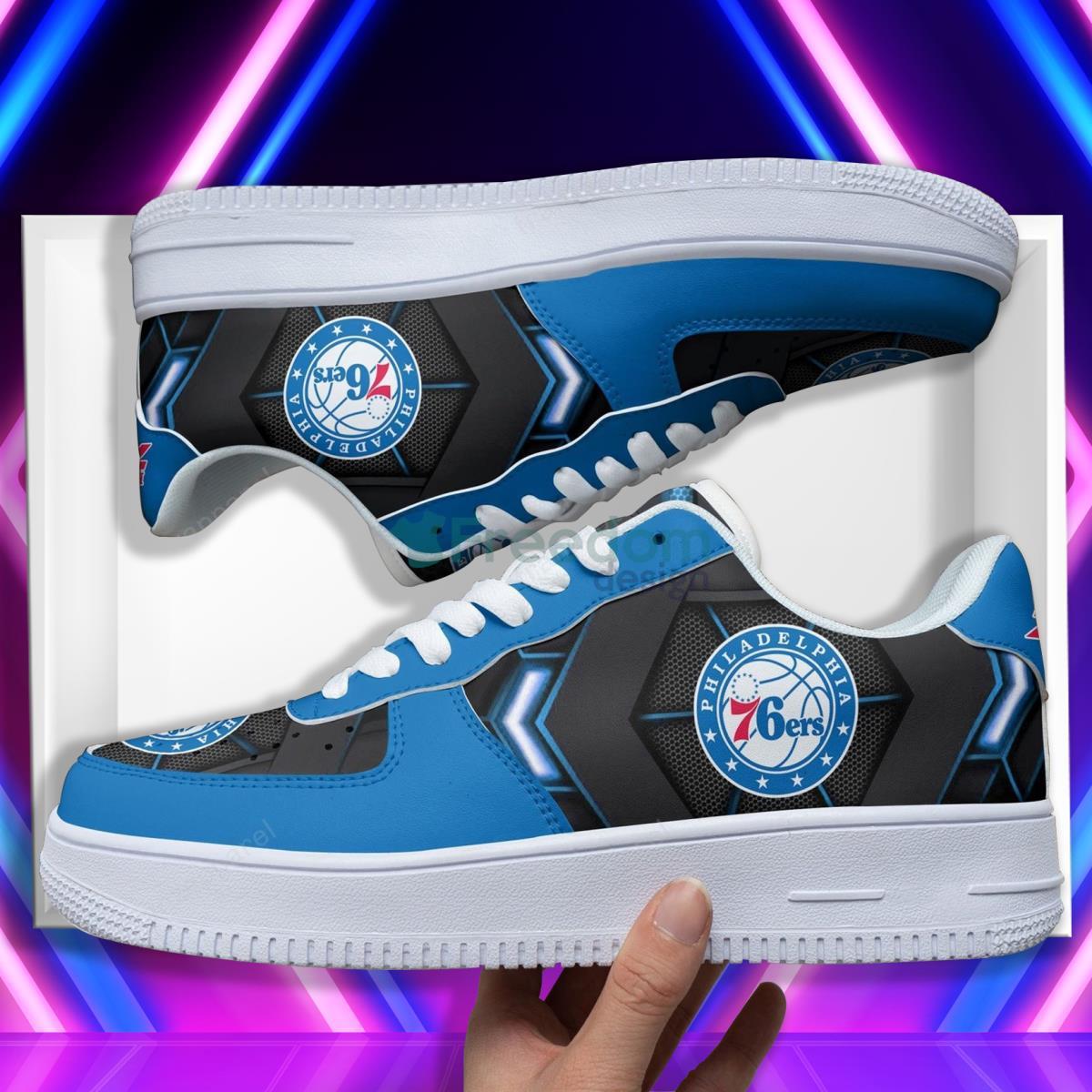 Philadelphia 76ers Basketball Team Style Design Air Force Shoes For Fans Product Photo 2