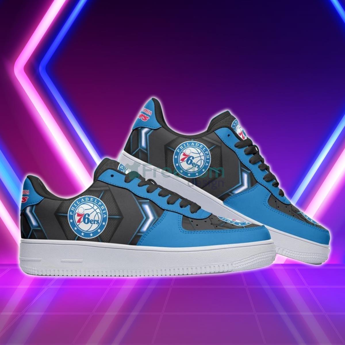 Philadelphia 76ers Basketball Team Style Design Air Force Shoes For Fans Product Photo 1