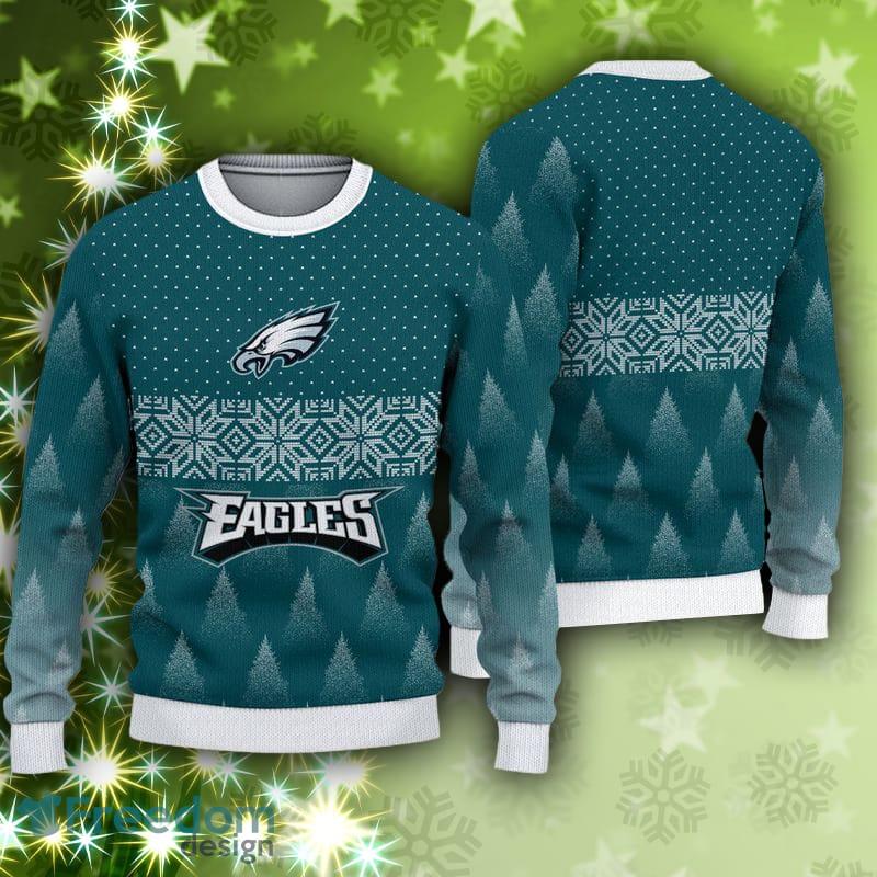 Philadelphia Eagles Fans Pattern Polar Knitted Christmas Sweater -  Freedomdesign