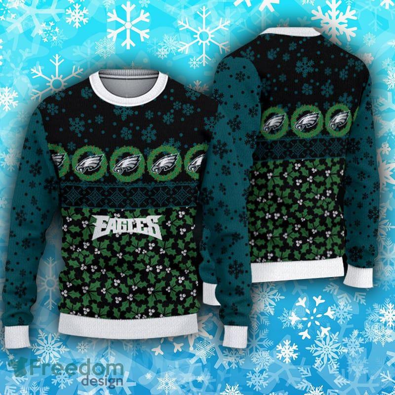 Philadelphia Eagles NFL Football Knit Pattern Ugly Christmas