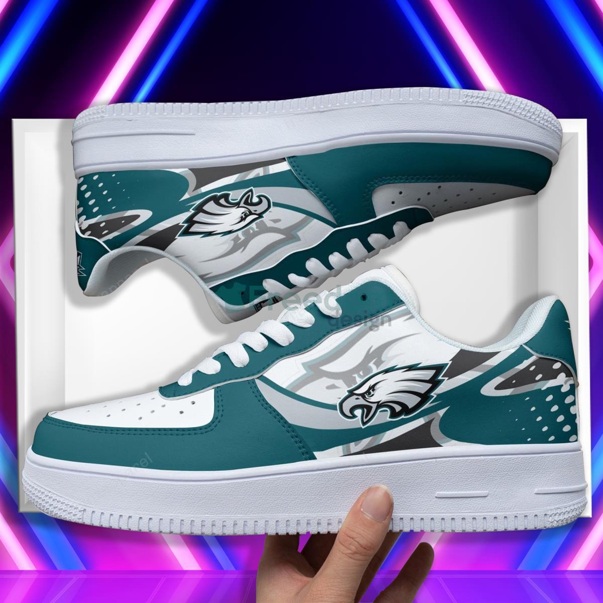 Philadelphia Eagles Football Team Style Design Air Force Shoes For Fans Product Photo 1