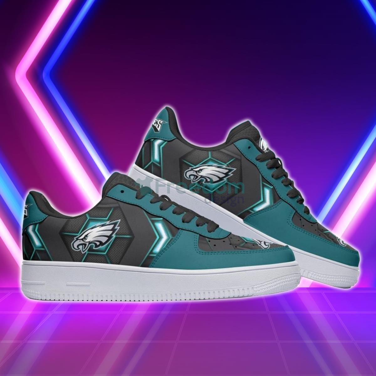 Philadelphia Eagles Football Team Style Design Air Force Shoes Gift For Fans Product Photo 2