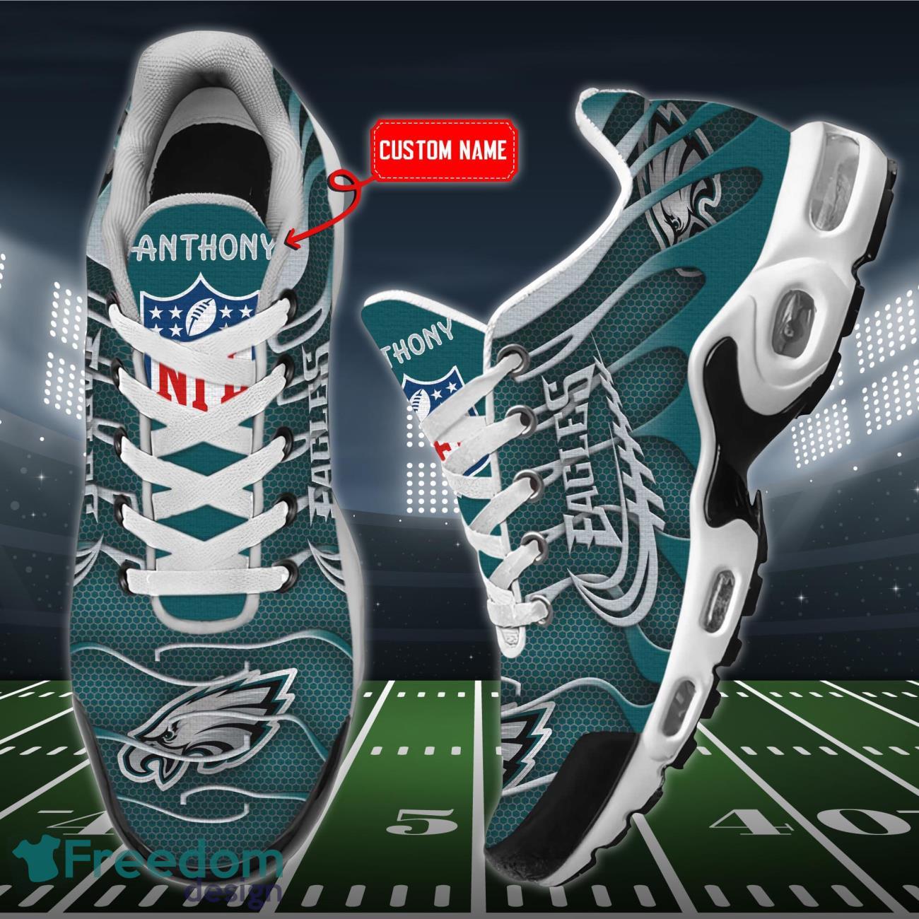 Philadelphia Eagles NFL Air Cushion Shoes Custom Name Men Women Product Photo 2