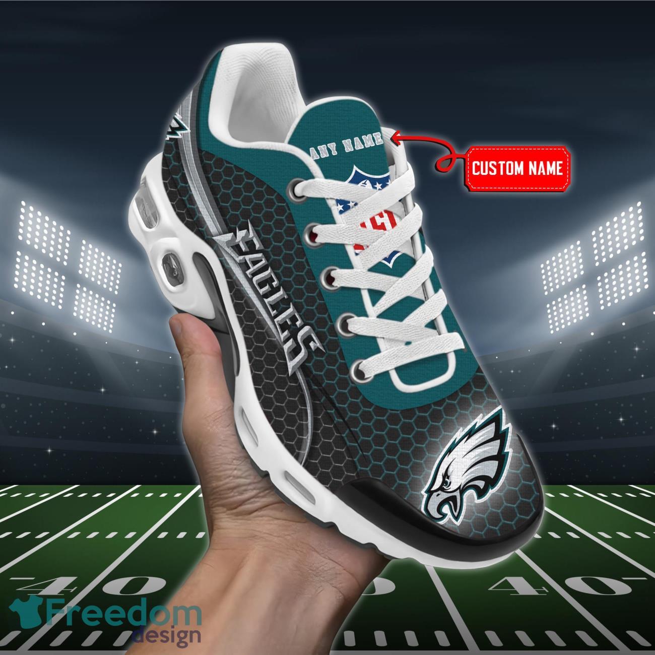 Philadelphia Eagles NFL Air Cushion Sports Shoes Custom Name Product Photo 1