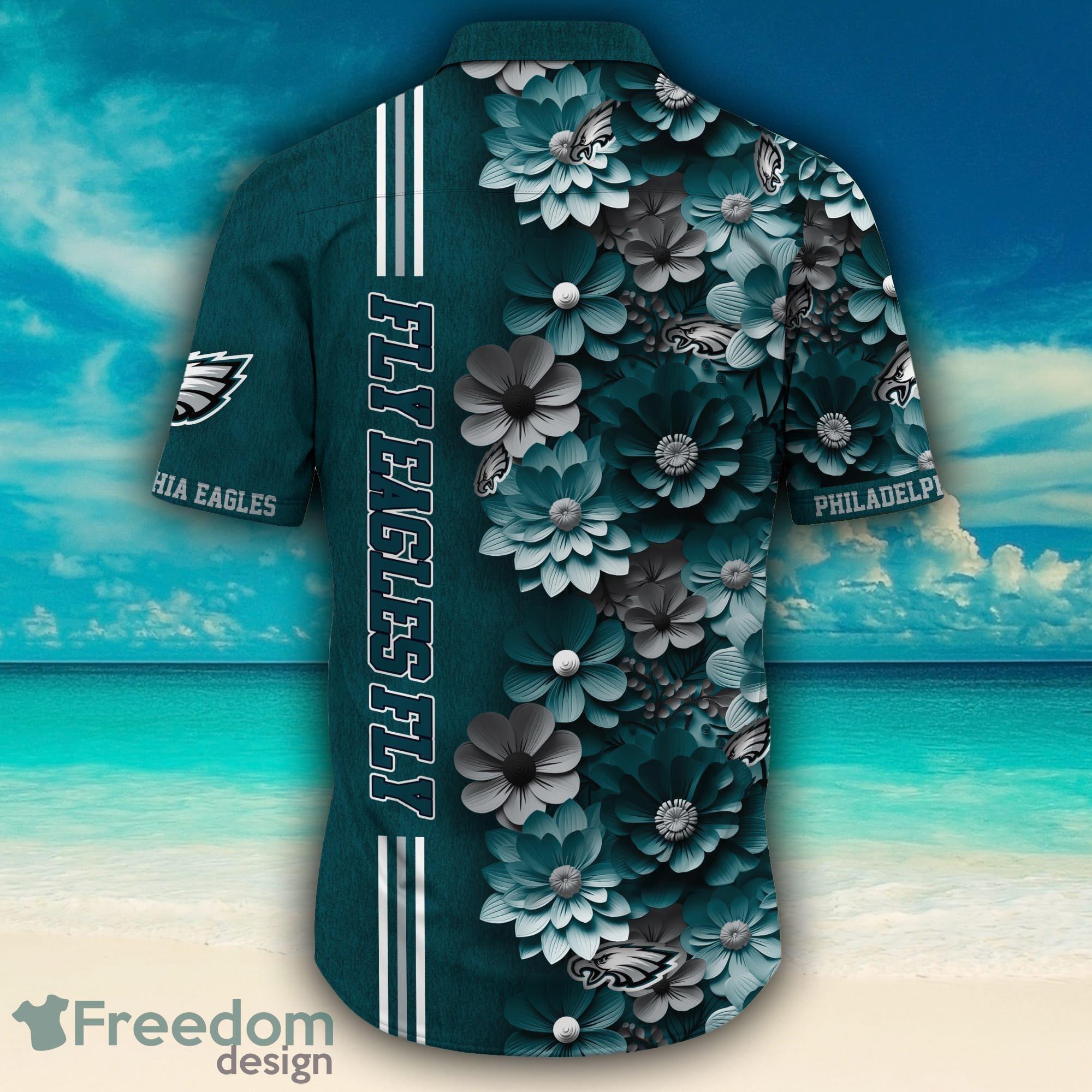 Philadelphia Eagles Surfboard Parttern Mickey Mouse Flower Hawaiian Shirt -  Freedomdesign