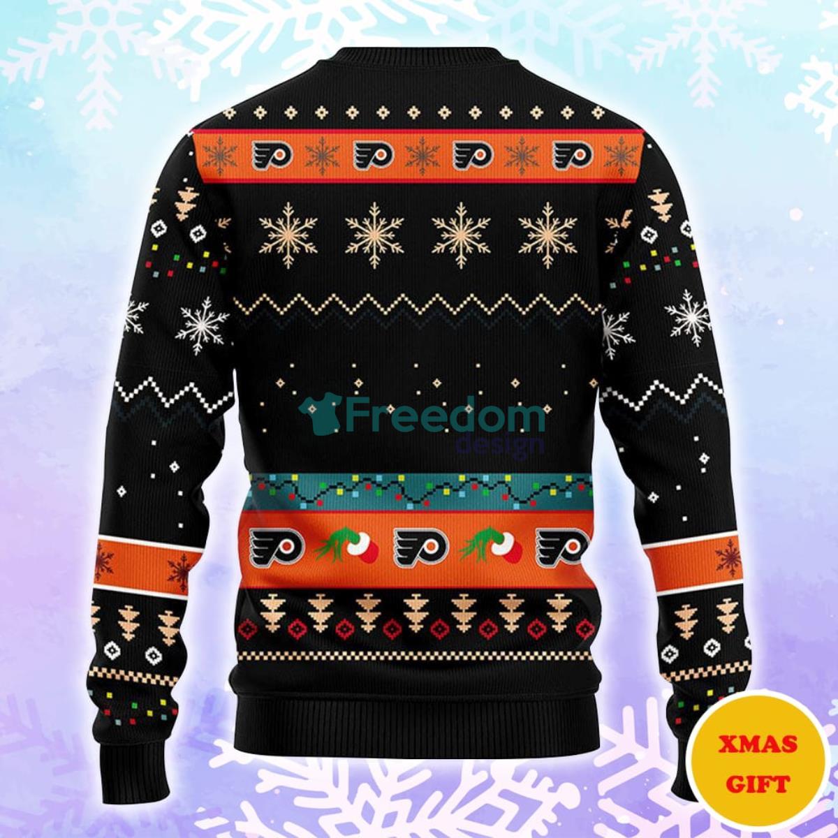 Philadelphia Flyers Grinch Christmas AOP Sweater Product Photo 2