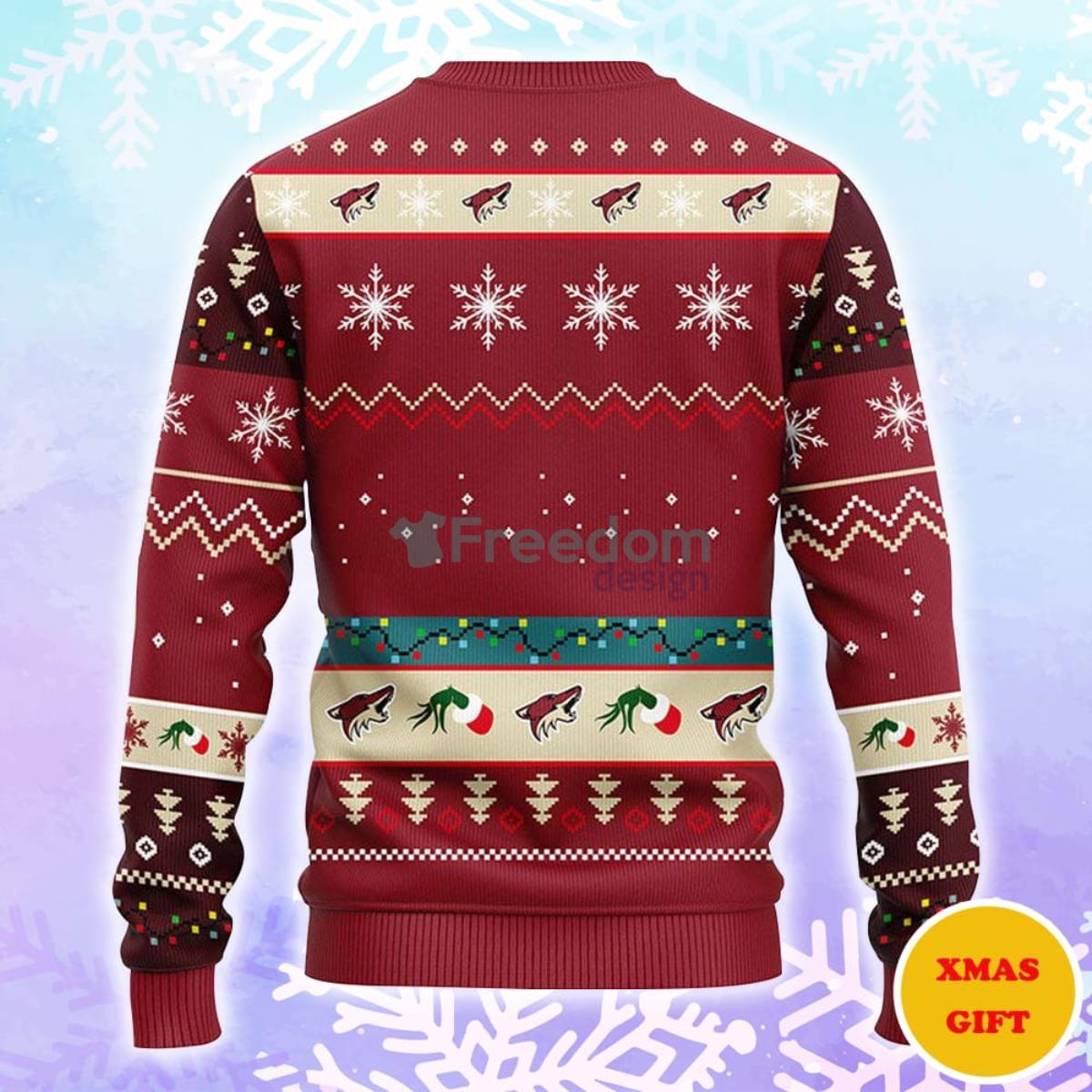 Phoenix Coyotes 12 Grinch Xmas Day Christmas AOP Sweater Product Photo 2