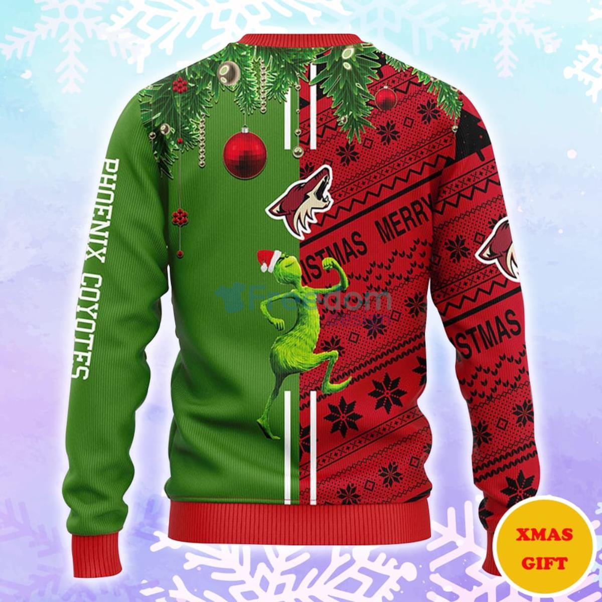 Phoenix Coyotes Grinch & Scooby-doo Christmas AOP Sweater Product Photo 2