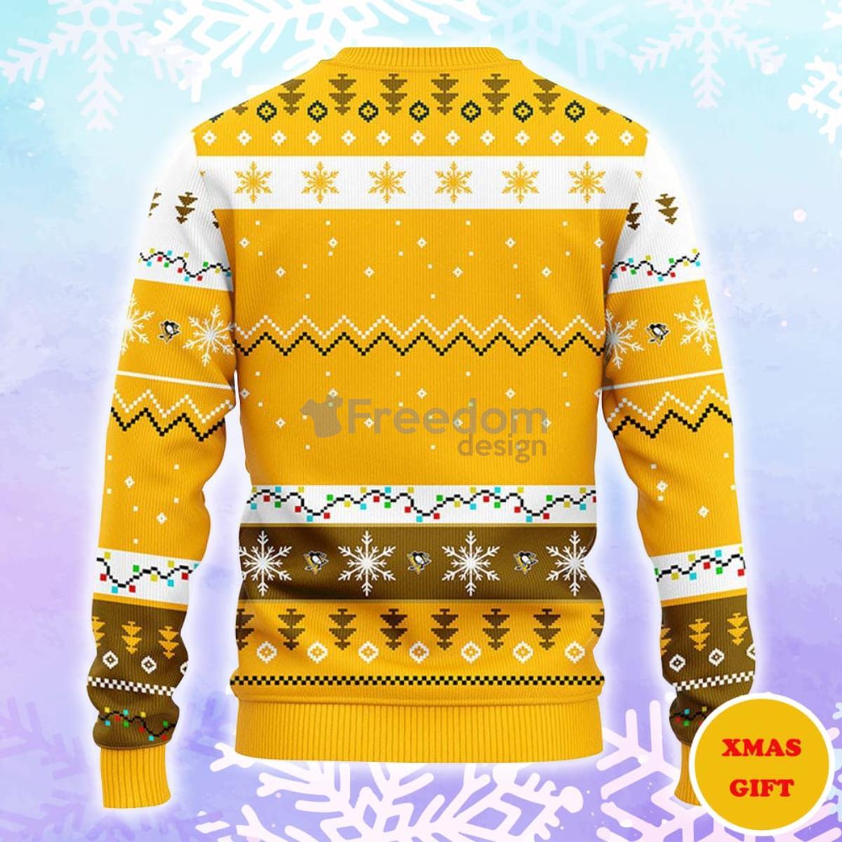 Pittsburgh Penguins Hohoho Mickey Christmas AOP Sweater Product Photo 2