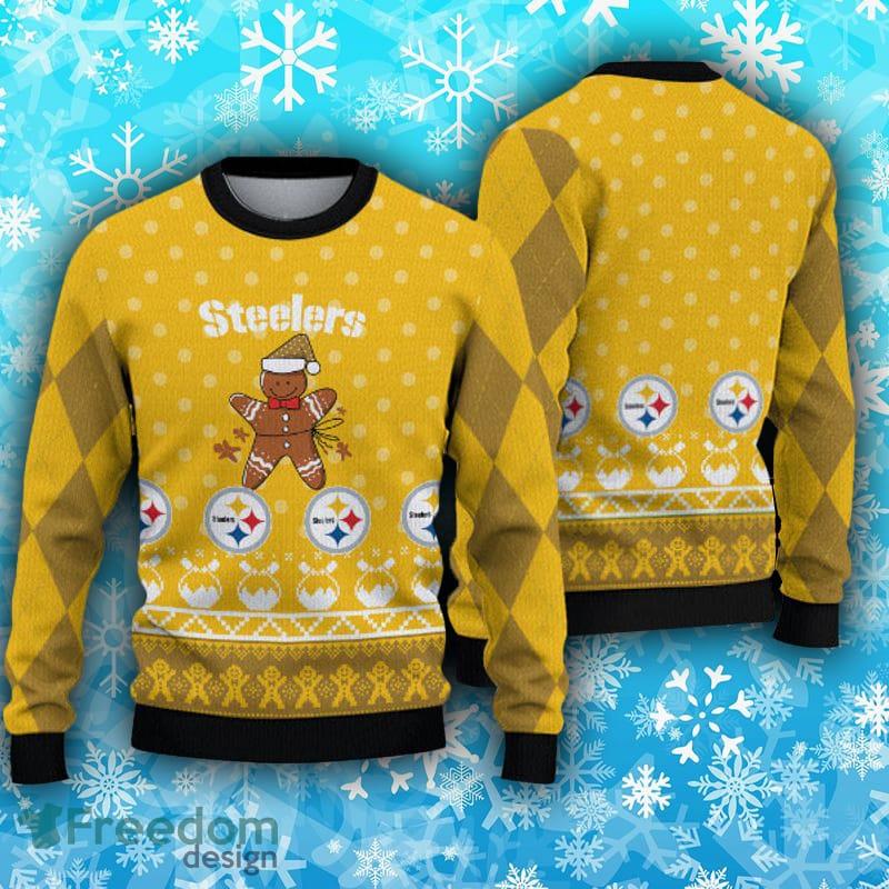 Pittsburgh Steelers Fans Reindeers Pattern Ugly Christmas Sweater Gift -  Freedomdesign