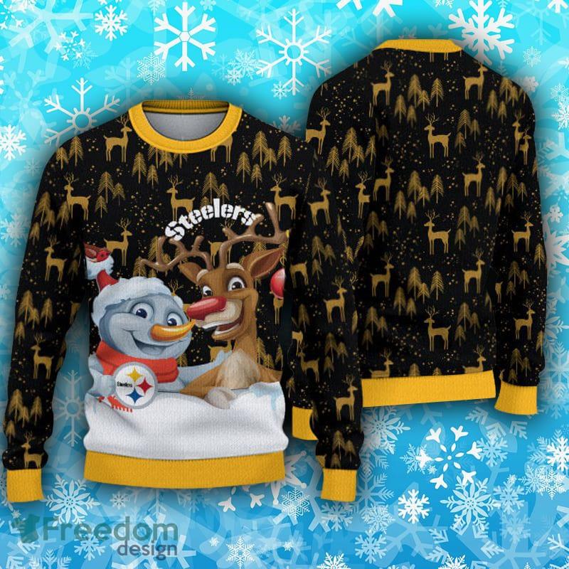 Chicago Bears Fans Reindeer Crochet Ugly Christmas Sweater - Freedomdesign