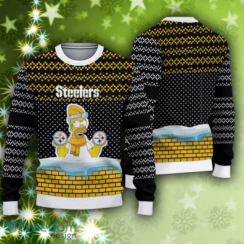 Pittsburgh Steelers Fans Simpson Ugly Christmas Sweater Gift - Freedomdesign