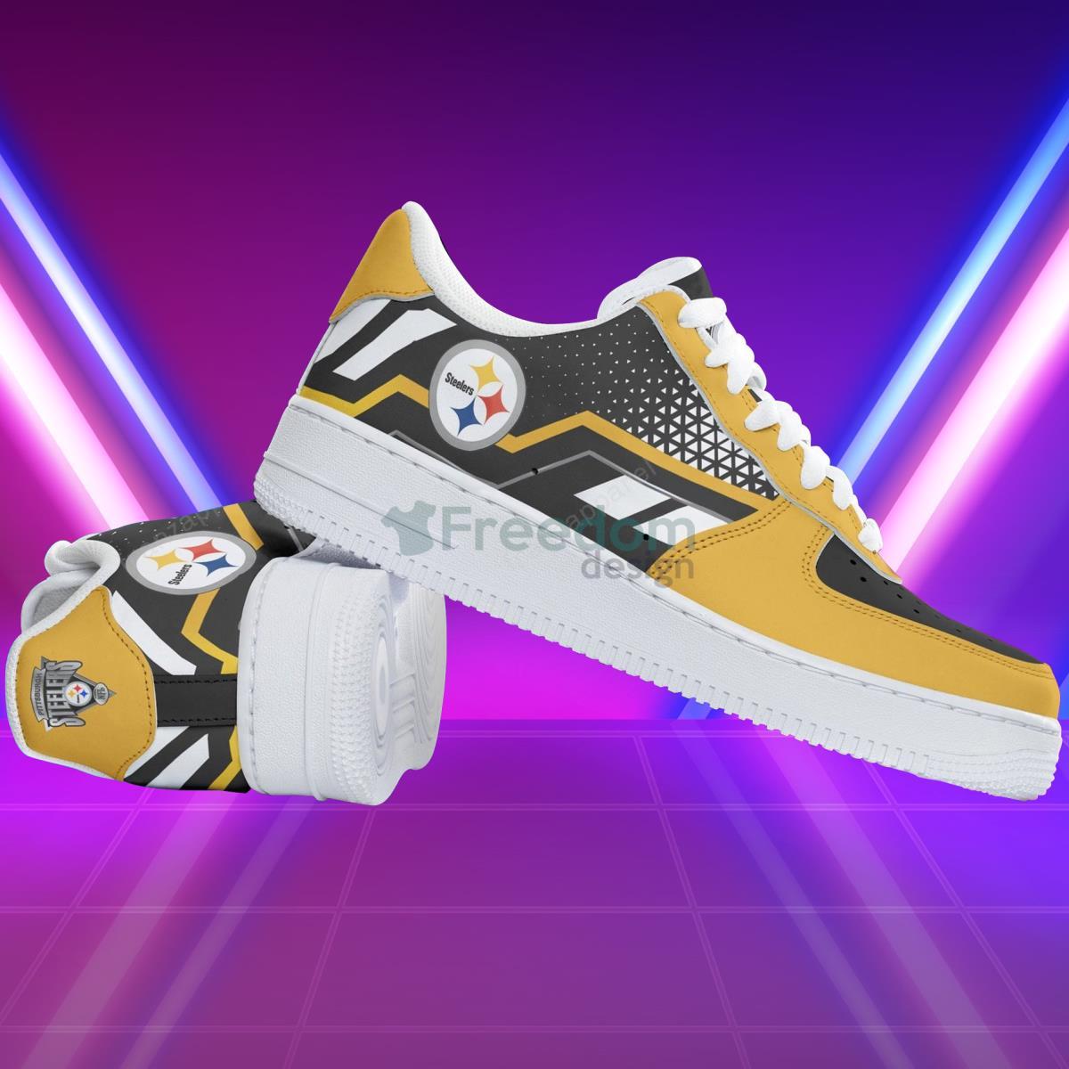 Pittsburgh Steelers Football Team Style Design Air Force Shoes Best Gift For Real Fans Product Photo 1