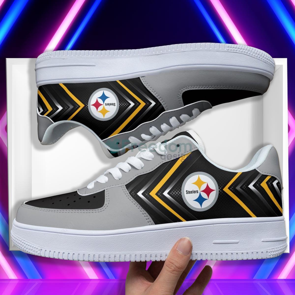 Pittsburgh Steelers Football Team Style Design Air Force Shoes For Fans Product Photo 1