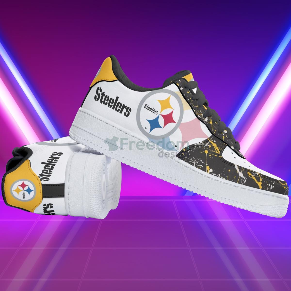 Pittsburgh Steelers Football Team Style Design Air Force Shoes For Real Fans Product Photo 1