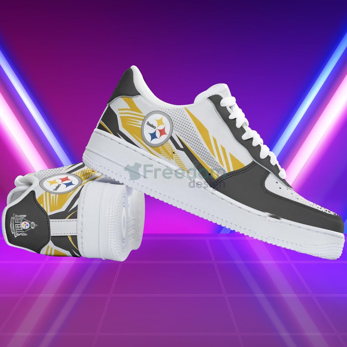 Pittsburgh Steelers Football Team Style Design Air Force Shoes Gift For Fans Product Photo 2