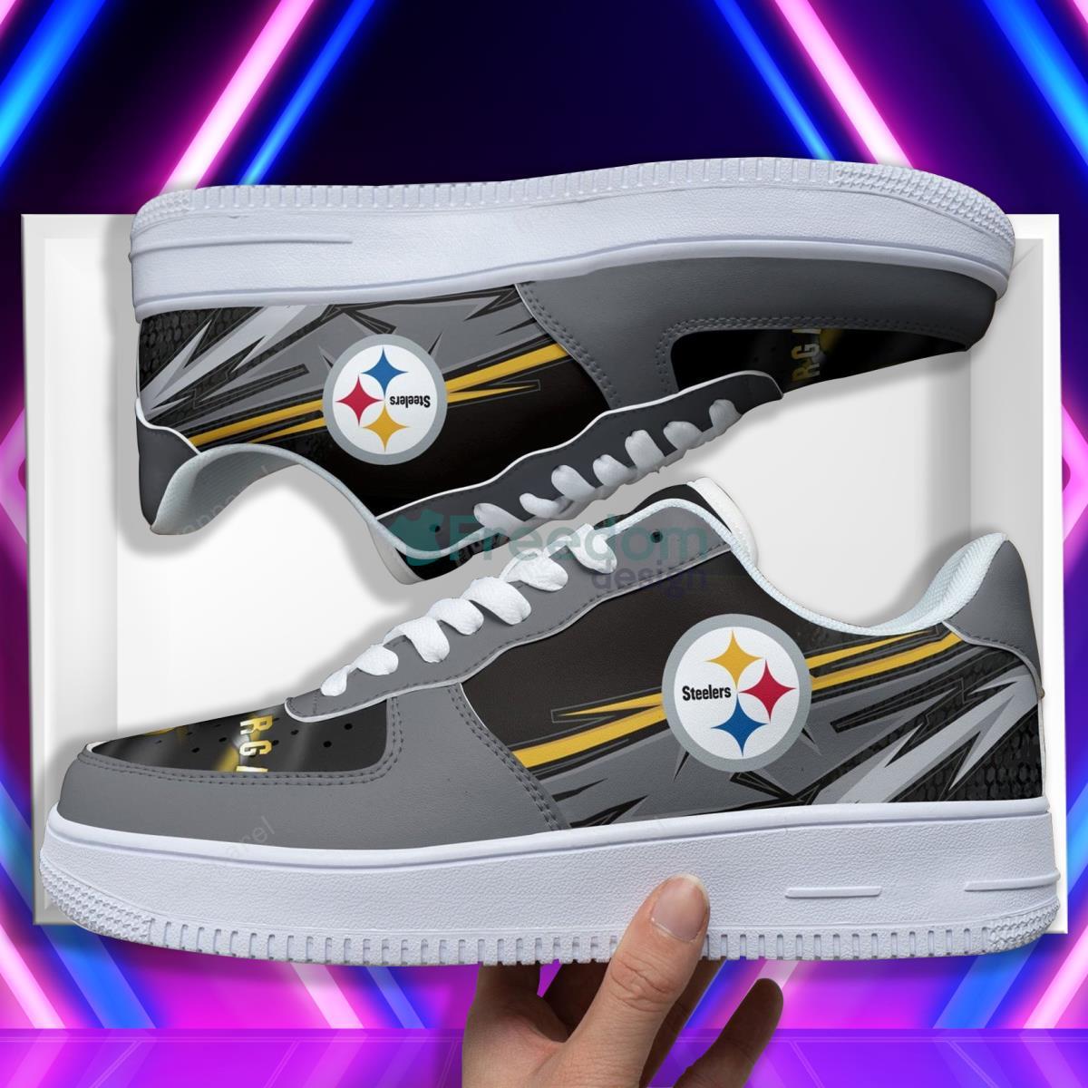 Pittsburgh Steelers Football Team Style Design Air Force Shoes Gift For Real Fans Product Photo 2