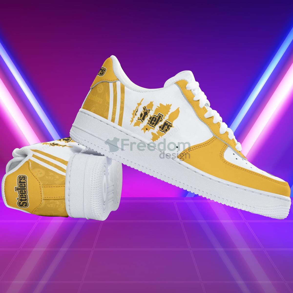 Pittsburgh Steelers Football Team Style Design Air Force Shoes Great Gift For Real Fans Product Photo 2