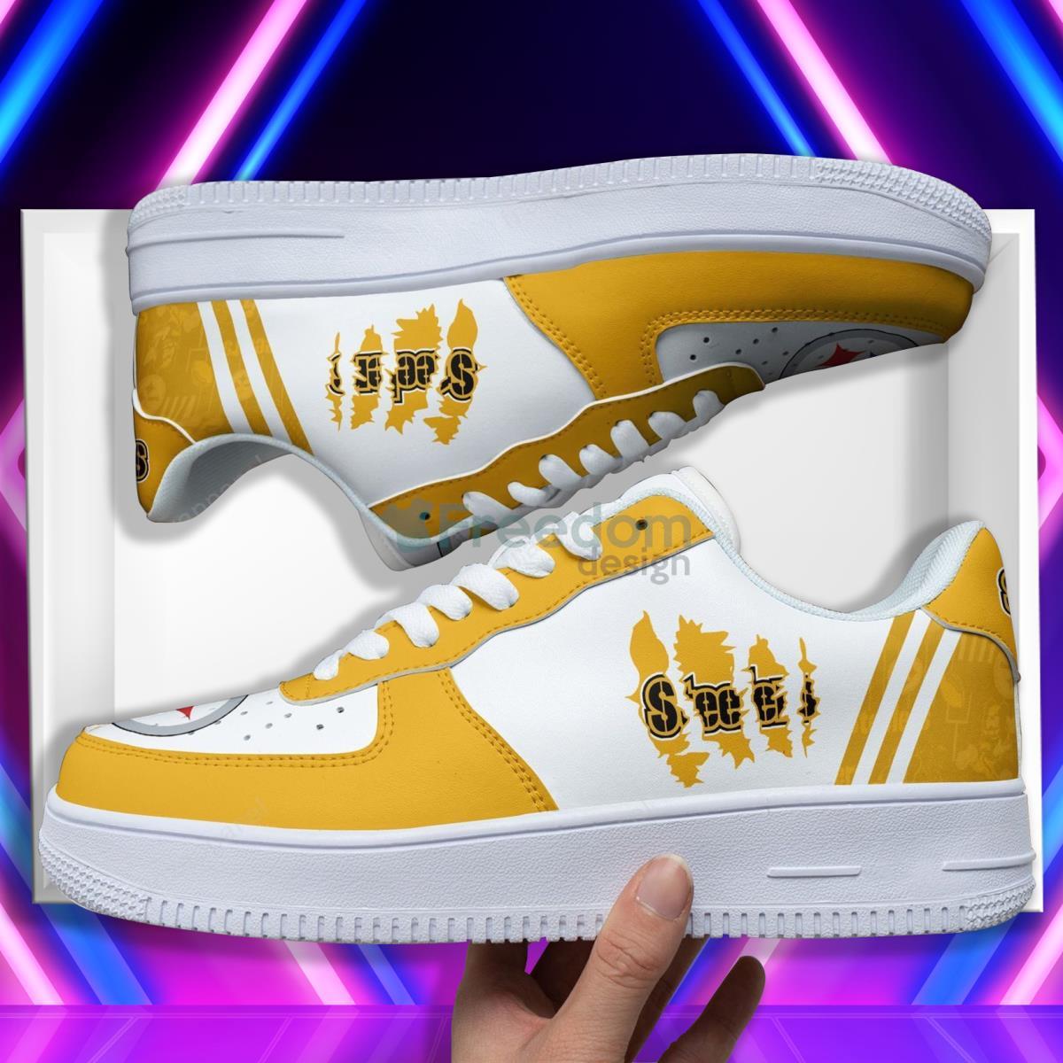 Pittsburgh Steelers Football Team Style Design Air Force Shoes Great Gift For Real Fans Product Photo 1